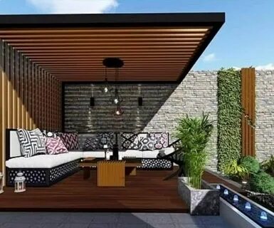 إنشاء جلسات خارجية للمنازل