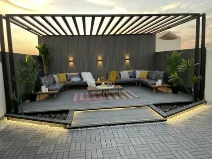 إنشاء جلسات خارجية للمنازل